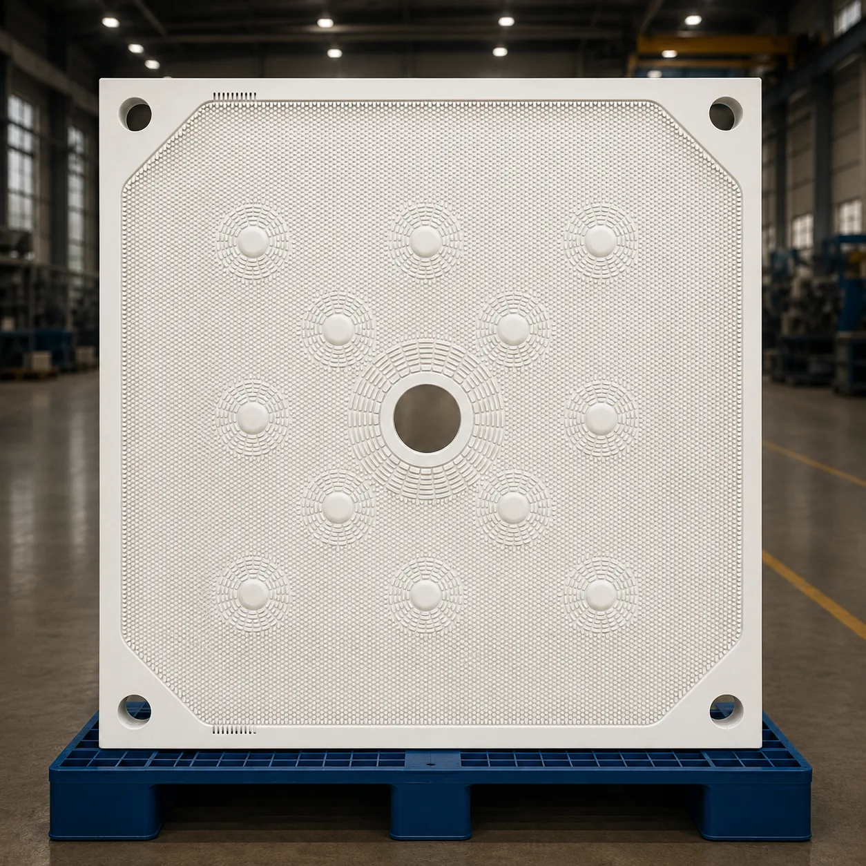 2000 mm PP membrane filter plate for mining tailings and industrial slurry dewatering