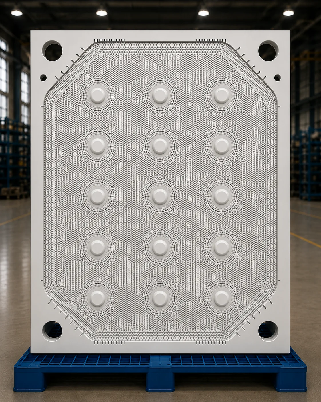 2200 x 3000 mm membrane filter plate for mining tailings dewatering