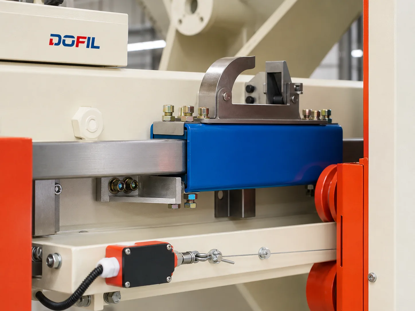 Automatic filter press plate shifter detail