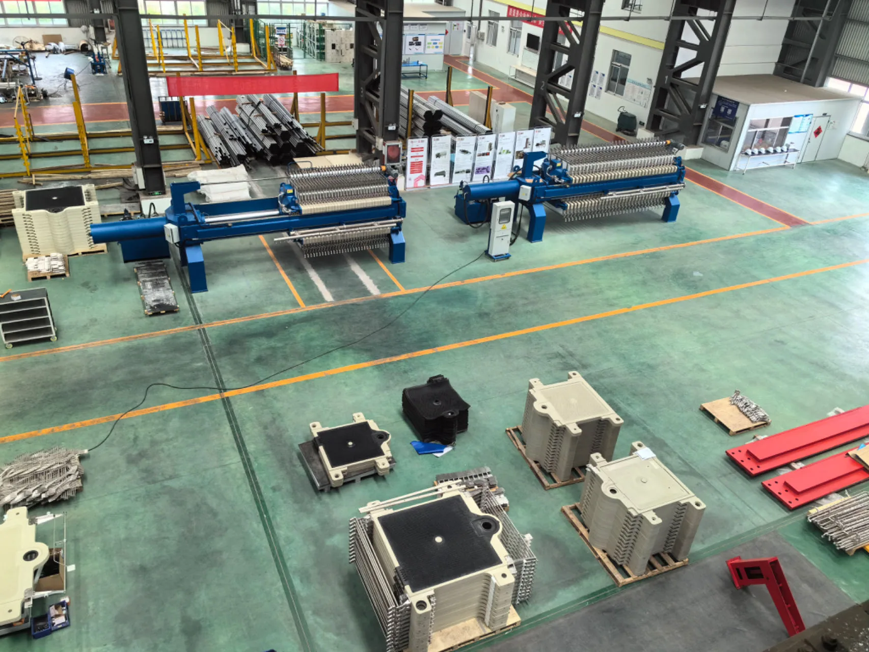 Filter press workshop production check