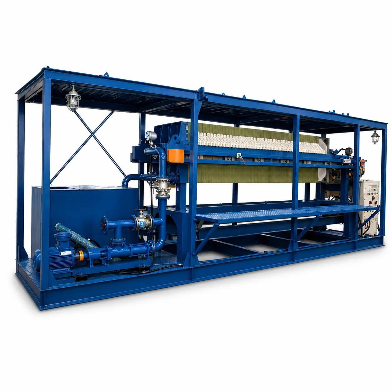 DOFIL skid-mounted filter press system