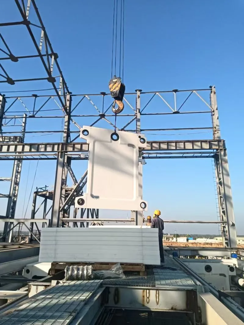 VPA20 Series plate lifted during field installation