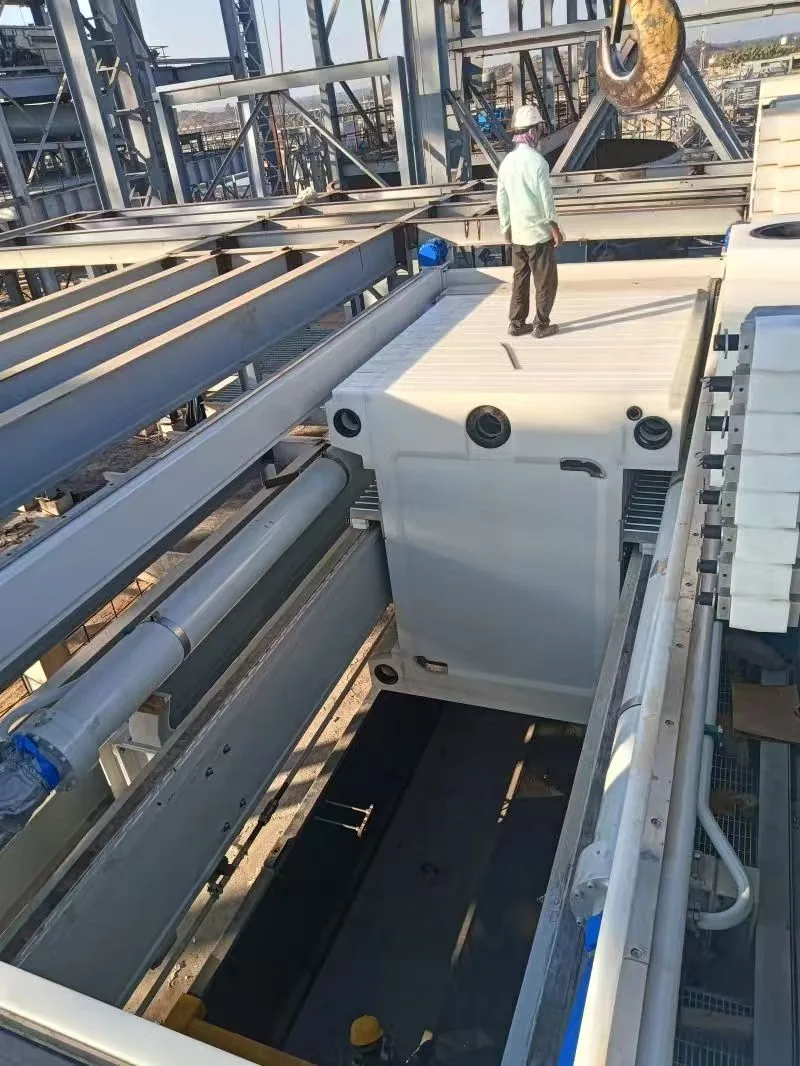 VPA20 Series vertical pressure filter plate pack at site